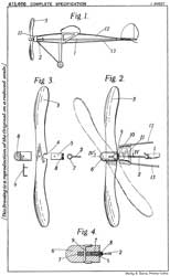 GB413466
                      Improvements in toy aircraft, John Winnington
                      Bristow, Wilmot Mansour & Co,1934-07-19, -
                      rubber band powered