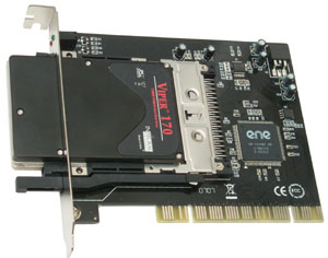 PCMCIA (PC Card) adapter to PCI bus