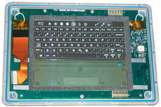 PSG-9 back
                    side of the keboard and LCD screen