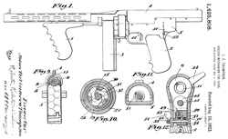 1425808 Breech
                      mechanism for guns, Thompson John Taliaferro, Auto
                      Ordnance, 1922-08-15