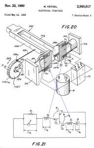 2960817
                        Electrical timepiece, Max Hetzel, Bulova Watch
                        Co Inc, Filed: May 12, 1955, Pub: Nov 22, 1960