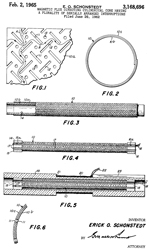 3168696
                      Magnetic flux directing cylindrical core having a
                      plurality of serially arranged interruptions,
                      Erick O Schonstedt, 1965-02-02