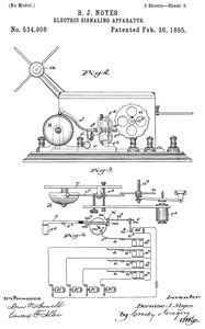 Pen Register
                      534908 Electric Signaling Apparatus, B.J. Noyes,
                      Feb 26, 1895