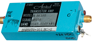 Aertech A56105 Transistor
                Amplifier