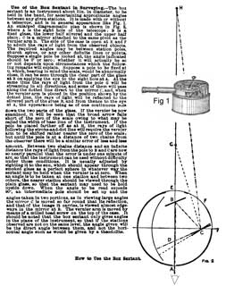 Cassell's Cyclopaedia Of Mechanics - Use Of The
                    Box Sextant In Surveying -