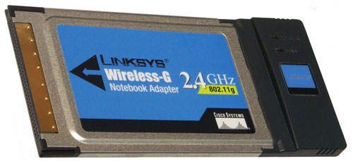 Linksys WPC54G Wireless-G 802.11G LAN
              PCMCIA card