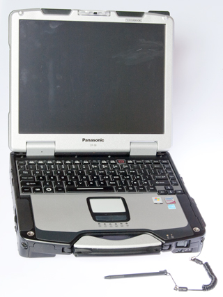 Panasonic CF-30
                    Toughbook Laptop Computer Front Open