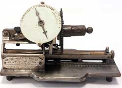 335392 Type Writing Machine, Charles Spiro,
                  1886-02-02 - The Columbia Type Writer Co.