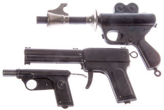 Daisy Pistols - Buck
          Rogers 25th Century pop gun, No. 72 & No. 71 Water
          Pistols