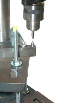 Offset Eyelet
          Drill Press setup