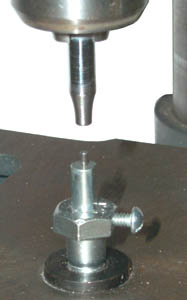 3/32" Elelet
          setting tooling in drill press