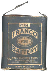 Franco No. 1041 Pocket Flash Light Battery front