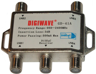 GD-41A DISEqC 4 LNB Switch