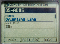 Polaris GPS
                    Azimuth Determination pages