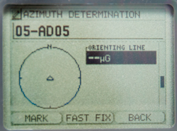 Polaris GPS
                    Azimuth Determination pages