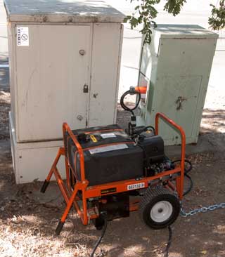 AT&T
                      Kohler Diesel generator backing up DSL during
                      power failure