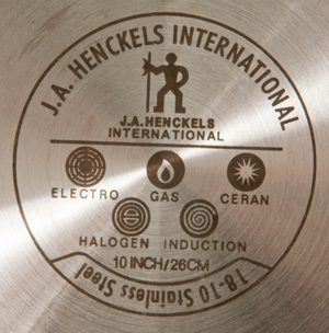 Henckels
                  10" Ceramic Fry Pan Label