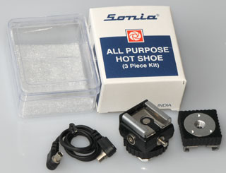 3 Pc Hot Shoe Kit
          Flash Adapter