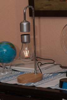 Magnetic
                    Levitating Lamp