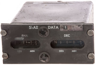 Automatic Astro Compass Type MD-1
                                  Display Panel, Star Data