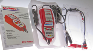 Honda Optimate 3+ Desulfating Battery Charger,
                  Maintainer, Tester