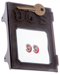 Yale pin
                      tumbler lock on Post OFfice Box