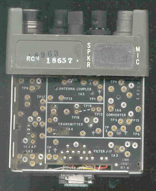 PRC-68 Front, cover off, all modules removed