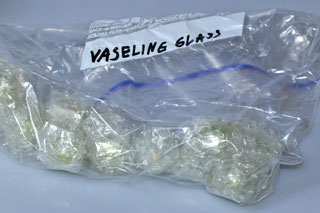 Vaseline Glass Radioactive sample