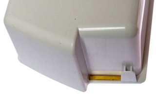 Brass Shim to Fix
                  Broken Refrigerator Door Shelf