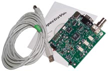 SDR-IQ software
                  defined radio, CD-ROM, USB2 cable