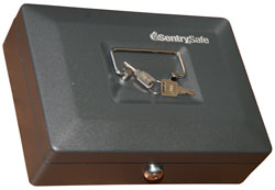 Sentry Safe CB-10, Portable Cash Lock Box Key
                      Removable Storage Tray Office Home Security Cash
                      Box