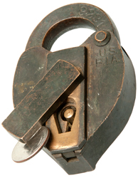 Slaymaker
                      Bureau of Industrial Alcohol (B.I.A.) Seal
                      Padlock