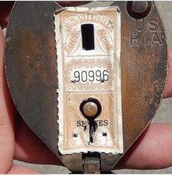 Slaymaker
                      Bureau of Industrial Alcohol (B.I.A.) Seal
                      Padlock