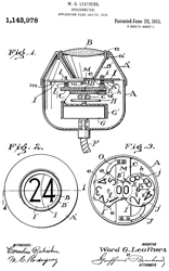 1143978
                          Speedometer, Ward G Leathers, Stewart Warner
                          Speedometer Corp, 1915-06-22