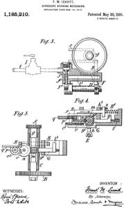 1185210 Gyroscope-spinning
                                mechanism, Frank M Leavitt, EW Bliss Co,
                                1916-05-30
