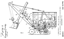 1542982 Power Excavating Machine and Method of
                    Actuating same, Edwin J. Armstrong (Erie Steam
                    Shovel Co.), Jun 23, 1925