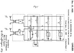 1565628
                              Telephone intercommunicating system for
                              aeroplanes, George D Edwards, William H
                              Capen, Western Electric, App: 1920-09-25,
                              Pub: 1925-12-15, - SCR-57