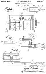 1948104
                      Vibration responsive apparatus, Floyd A Firestone
                      (Wiki), Ernest J Abbott, Harvard B Vincent,
                      1934-02-20