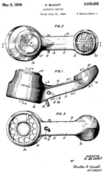 2039625
                      Acoustic device, Blount Nelson, Bell Labs,
                      1936-05-05