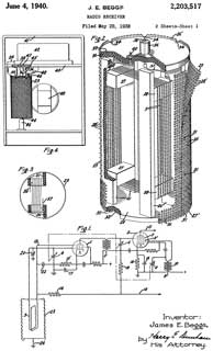 2203517 Radio
                  receiver, James E Beggs, GE, 1940-06-04