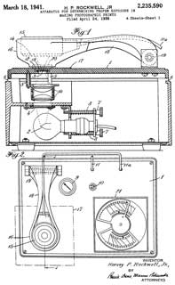 2235590
                      Apparatus for determining proper exposure in
                      making photographic prints, Jr Harvey P Rockwell,
                      Weston Electrical Inst. Corp., 1941-03-18, - This
                      is the Weston model 877