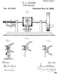227679
                              Phonograph, T. A. Edison, 1880-05-18