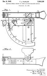 2304129
                      Multiple bubble sextant or other altitude
                      measuring device, Thomas L Thurlow, Dec 8, 1942