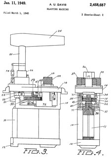 2458687
                      Blasting machine, Davis Alfred U, Jan 11, 1949