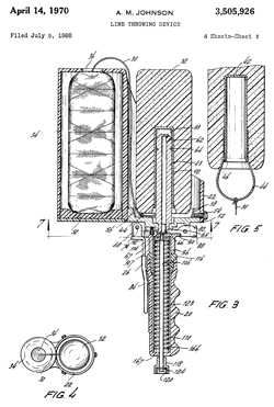 patent 505926 Line Throwing Device