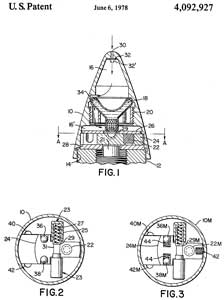 4092927 Delay arming mechanism for fuzes, Roy E.
                  Rayle, Avco Corp, App: 1968-11-14