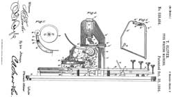 528484 Type-writing machine, Thomas Oliver,
                  1894-10-30