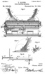 528484 Type-writing machine, Thomas Oliver,
                  1894-10-30