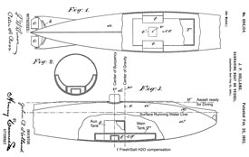 694154 Submarine
                      boat or vessel, John P Holland, Feb 25, 1902