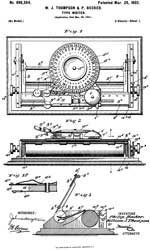 696304 Type Writer, W..J. Thompson & P.
Becker, 1902-03-25, -
